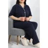 Süprem Büyük Beden Düğmeli Pijama Takımı Laci - 50717.1950.