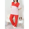 Süprem Büyük Beden Pijama Takımı Kırmızı - 52286.1902.