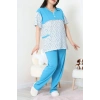 Süprem Büyük Beden Pijama Takımı Mavi - 52286.1902.