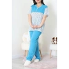 Süprem Büyük Beden Pijama Takımı Mavi - 52286.1902.