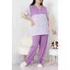Süprem Büyük Beden Pijama Takımı Mor - 52286.1902.
