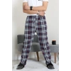 Süprem Ekose Erkek Pijama Altı Lacivertbeyaz - 71488.1838.
