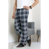 Süprem Ekose Erkek Pijama Altı Lacizümrüt - 71488.1838.