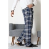 Süprem Ekoseli Erkek Pijama Altı İndigoekose - 70889.1838.