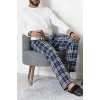 Süprem Ekoseli Erkek Pijama Altı İndigoekose - 70889.1838.