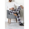 Süprem Ekoseli Erkek Pijama Altı Lacigri - 70889.1838.