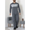 Süprem Erkek Pijama Takımı Füme - 20833.1838.