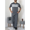 Süprem Erkek Pijama Takımı Füme - 20833.1838.