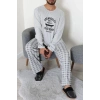 Süprem Erkek Pijama Takımı Gri - 42785.1961.