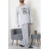 Süprem Erkek Pijama Takımı Gri - 42785.1961.