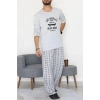 Süprem Erkek Pijama Takımı Gri - 42785.1961.