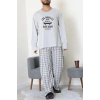 Süprem Erkek Pijama Takımı Gri - 42785.1961.