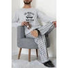 Süprem Erkek Pijama Takımı Gri - 42785.1961.