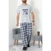 Süprem Erkek Pijama Takımı Gri - 42789.1838.