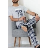 Süprem Erkek Pijama Takımı Gri - 42789.1838.