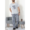 Süprem Erkek Pijama Takımı Gri - 42789.1838.