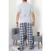 Süprem Erkek Pijama Takımı Gri - 42789.1838.