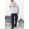Süprem Erkek Pijama Takımı Grikırmızı - 42790.1838.