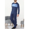 Süprem Erkek Pijama Takımı İndigo - 20833.1838.