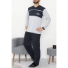 Süprem Erkek Pijama Takımı Lacivertgri - 42004.1838.