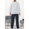 Süprem Erkek Pijama Takımı Lacivertgri - 42004.1838.