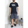 Süprem Erkek Şortlu Pijama Takımı Koyulacivert - 70945.1961.