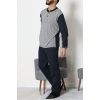 Süprem Jakarlı Erkek Pijama Takımı Lacigri - 70888.1838.