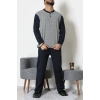 Süprem Jakarlı Erkek Pijama Takımı Lacigri - 70888.1838.