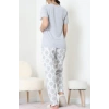 Süprem Kumaş Kısa Kollu Pijama Takımı Grilaci - 31860.2123.