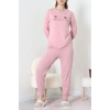 Süprem Kumaş Mevsimlik Pijama Takımı Bordo Pembe - 31897.1961.