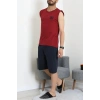 Süprem Nakışlı Erkek Pijama Takımı Bordosiyah - 41983.1048.