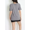 Suprem Nakışlı Oversize Tişört Boyalıgri - 31878.1878.
