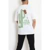 Süprem Ön Arka Baskılı Erkek Tişört Beyaz - 71143.1872.
