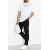 Süprem Ön Arka Baskılı Erkek Tişört Beyazsiyah - 71143.1872.