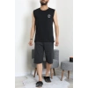Süprem Şortlu Erkek Pijama Takımı Siyah - 42983.1048.