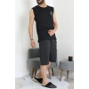 Süprem Şortlu Erkek Pijama Takımı Siyah - 42983.1048.
