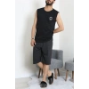 Süprem Şortlu Erkek Pijama Takımı Siyah - 42983.1048.
