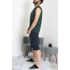 Süprem Şortlu Erkek Pijama Takımı Zümrüt - 42983.1048.