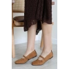 Taş Detay Süet Babet Taba - 32517.264.