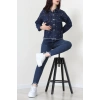 Taşlı Kot Ceket Lacivert - 001.2059.