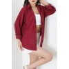 Tek Cep Salaş Gömlek Bordo - 7932.1437.