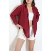 Tek Cep Salaş Gömlek Bordo - 7932.1437.