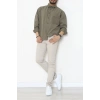 Tek Cepli Düğmeli Erkek Ceket Açıkhaki - 36570.2137.