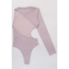 Tek Kollu Sırt Detay Bodysuıt Mermerlila - 71518.444.