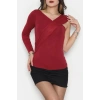 Tek Omuz Bluz Bordo - 1006.2119.