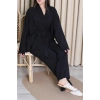 Tensel Bağlamalı Kimono Takım Siyah - 7120.1254.