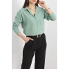 Terikoton Oversize Gömlek Çağla - 30829.1949.