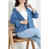 Terikoton Oversize Gömlek İndigo - 30829.2111.