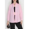 Terikoton Oversize Gömlek Pembe - 30840.1949.