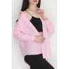 Terikoton Oversize Gömlek Pembe - 30840.1949.